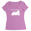 only smarties have the answer'   funny Women's Triblend Scoop T-shirt