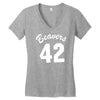 beavers 42 Women's V-Neck T-Shirt
