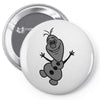 olaf frozen disney cartoon Pin-back button