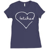 bitches heart Ladies Fitted T-Shirt