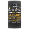 Born January Multitasking Problem Solving Tees Samsung Galaxy S7 Edge