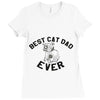 best cat dad ever Ladies Fitted T-Shirt