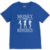 money over bitches graphic V-Neck Tee