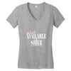 also available in sober t shirt Women's V-Neck T-Shirt
