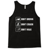 Don't drown crash walk Tee Swim Bike Run Triathle Tank Top