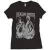 the walking dead tv show daryl and merle dixon brothers zombies Ladies Fitted T-Shirt