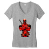 red man Women's V-Neck T-Shirt