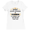 smart good looking teacher profession Ladies Fitted T-Shirt