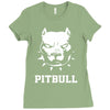 american pitbull terrier Ladies Fitted T-Shirt