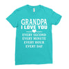I Love You Grandpa Ladies Fitted T-Shirt