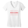 Delta Gamma Women's V-Neck T-Shirt