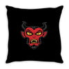 mad devil Throw Pillow