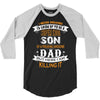 Super Cool Son Of A Freaking Awesome Dad 3/4 Sleeve Shirt