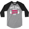 this girl loves drag racing 3/4 Sleeve Shirt