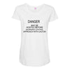 coffee my be hostile before morning Maternity Scoop Neck T-shirt