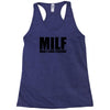 milf man i love fishing t shirt funny outdoors clever humor tee fisher Racerback Tank