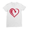 love back Ladies Fitted T-Shirt