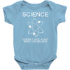 science doesn't care what you believe funny Baby Onesie