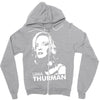 uma thurman Zipper Hoodie