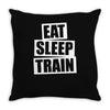 v5 eat sleep train Throw Pillow