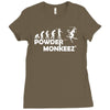 evolution powder monkeez Ladies Fitted T-Shirt
