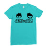 geeks vs nerds Ladies Fitted T-Shirt