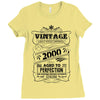 Vintage Aged To Perfection 2000 Ladies Fitted T-Shirt