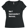 sarcastic Women's Triblend Scoop T-shirt