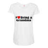 i love being a grandma Maternity Scoop Neck T-shirt
