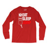 eat sleep jump Long Sleeve Shirts