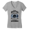Never Underestimate A Man Who Watches Black Mirror And Was Born in Women's V-Neck T-Shirt