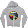 Nasa  Blue White Yellow Color Zipper Hoodie
