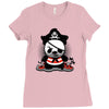 pirate panda Ladies Fitted T-Shirt
