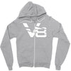 v8 motor sport sound drag race tuning hotrod route 66 turbo big Zipper Hoodie