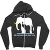 only elephants should wear ivory Zipper Hoodie