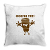 coffee yay Throw Pillow