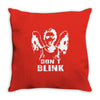 weeping angel   who   don't blink   dr   cult tv Throw Pillow