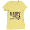 happy when duck hunting Ladies Fitted T-Shirt