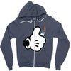 main de mickey Zipper Hoodie