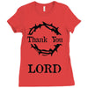 thank you lord Ladies Fitted T-Shirt