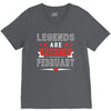 Legends Are Born In February V-Neck Tee