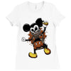 mickey mouse trap Ladies Fitted T-Shirt