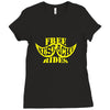 free mustache rides t shirt Ladies Fitted T-Shirt