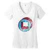 square in circle Women's V-Neck T-Shirt