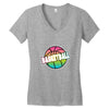 neon basketball Women's V-Neck T-Shirt