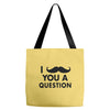 i mustache you a question Tote Bags