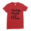 badass feminist cat mom Ladies Fitted T-Shirt