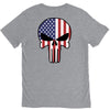 skull u.s.a. back V-Neck Tee