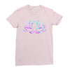hologram lotus Ladies Fitted T-Shirt