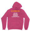 November Girl Hated By Many Unisex Hoodie
